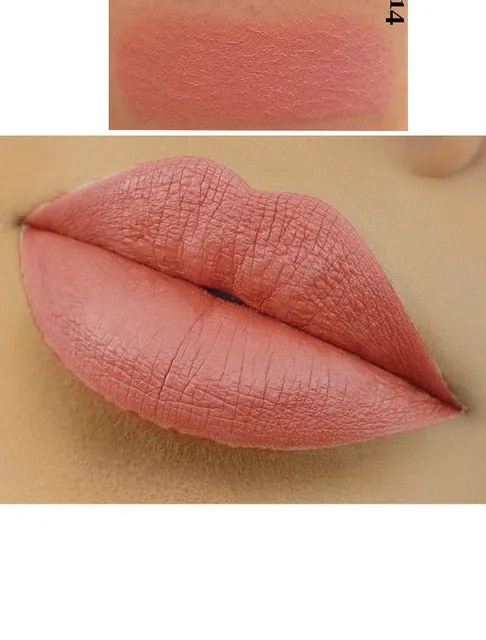 1 PCS Popfeel Lipstick Beauty Makeup Waterproof Maquiagem Matte Velvet lipsticks Long Lasting Lip Gloss for Women Lip Beauty