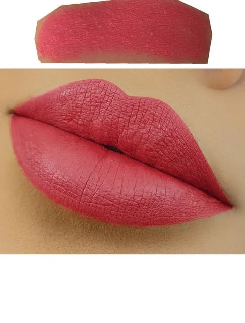 1 PCS Popfeel Lipstick Beauty Makeup Waterproof Maquiagem Matte Velvet lipsticks Long Lasting Lip Gloss for Women Lip Beauty