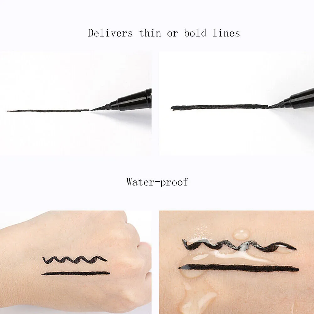 2 Pack Marble Cat Bold Eye Liquid Fast-dry Long-lasting Waterproof Eyeliner US