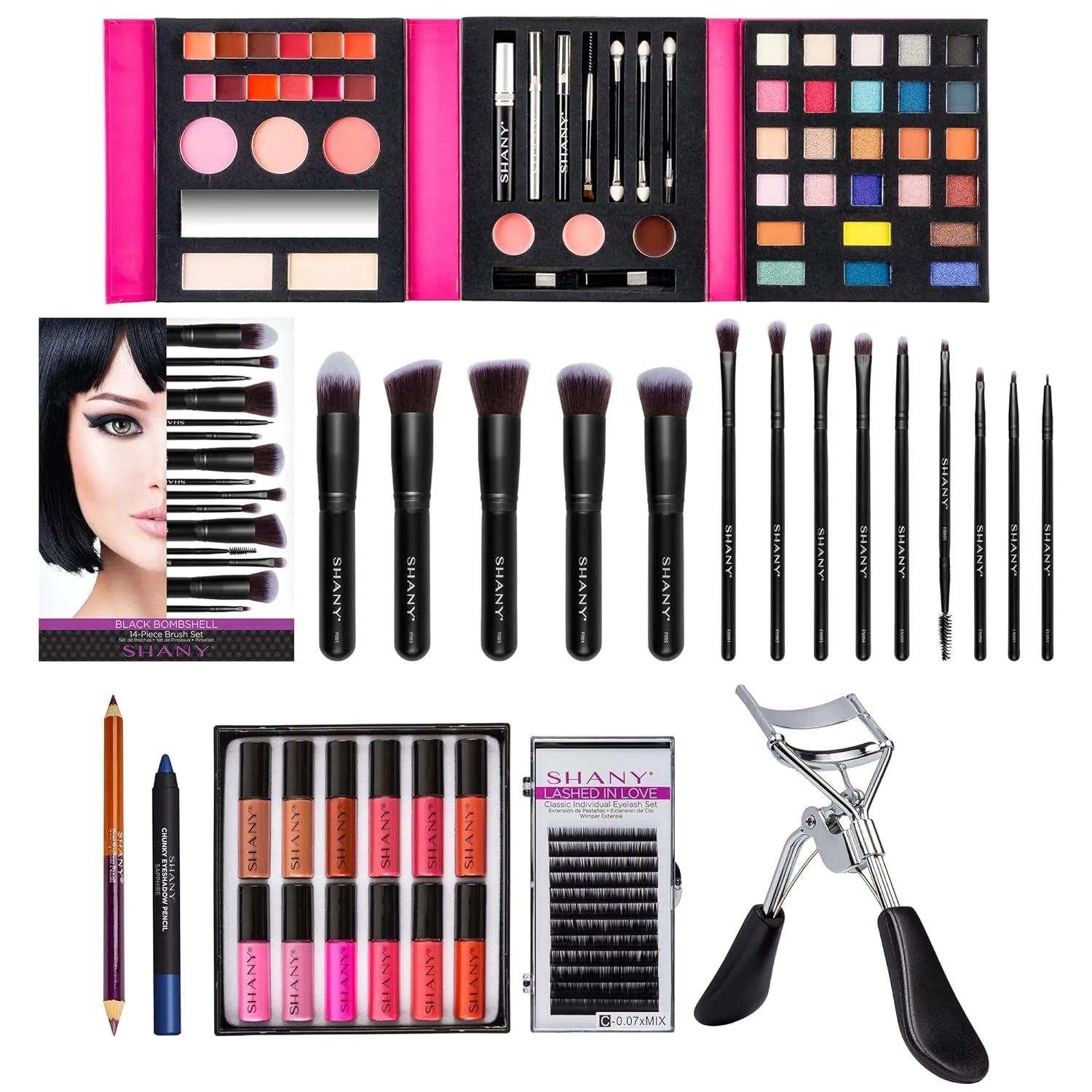 Amazon Exclusive Ultimate Holiday Makeup Bundle - All-in-One Gift Set, Assorted Colors, Unscented