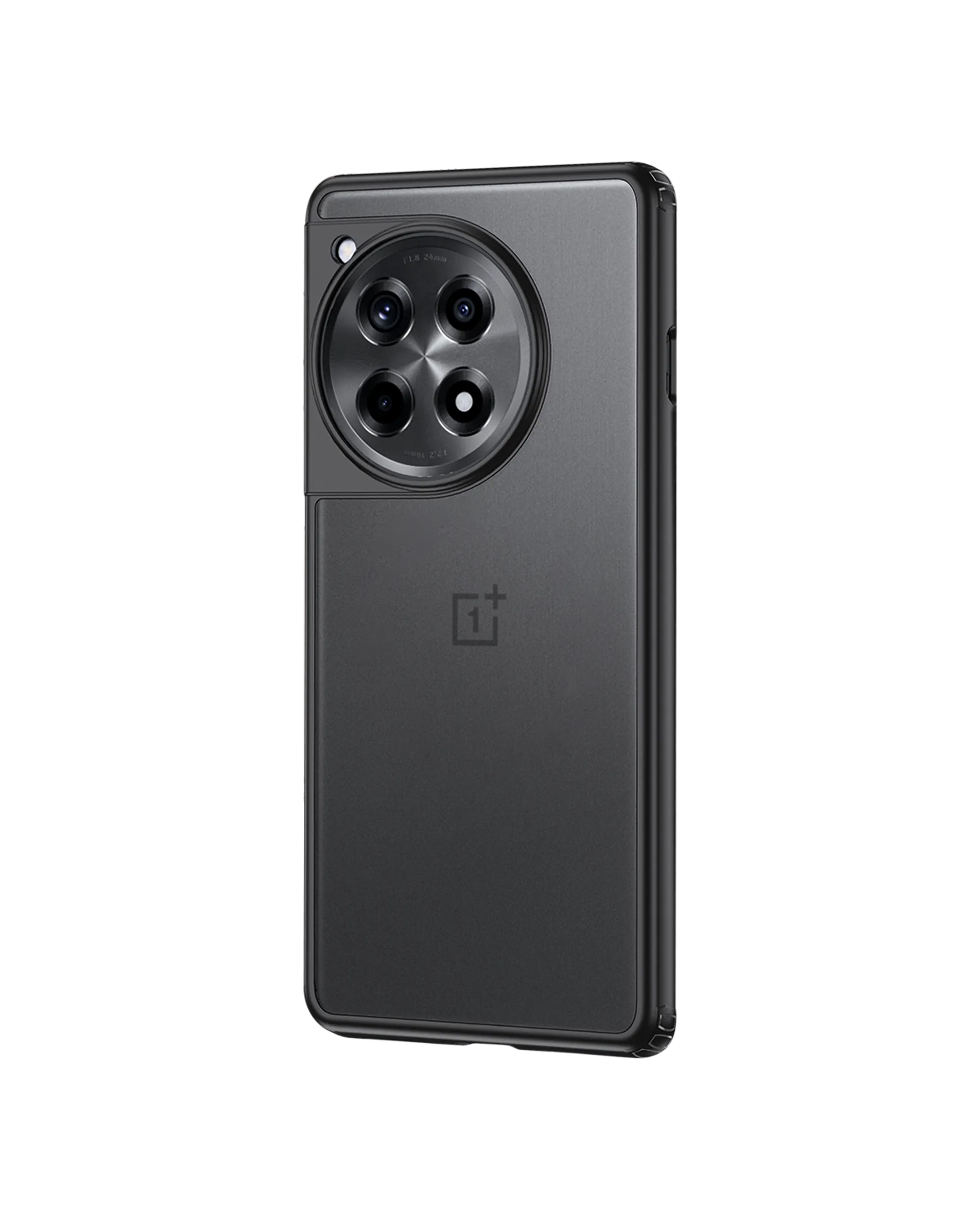 Black Frosted Clear Case Cover For OnePlus 12R