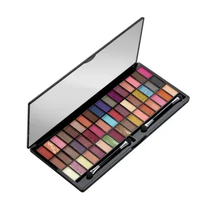 Colors Queen Ultra Pigmented 51 Colors Eyeshadow Palette with Brush | Long Wearing & Easily Blendable Eye Makeup Palette | Eyeshadow Palette with Matte, Shimmery & Metallic Finish (02)