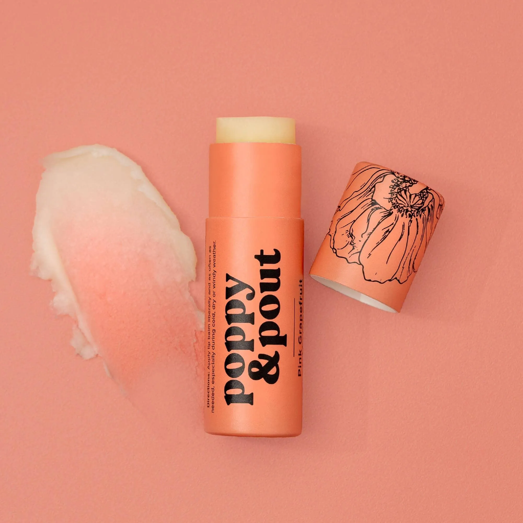 Cosmetic |Grapefruit Lip Balm | Poppy & Pout