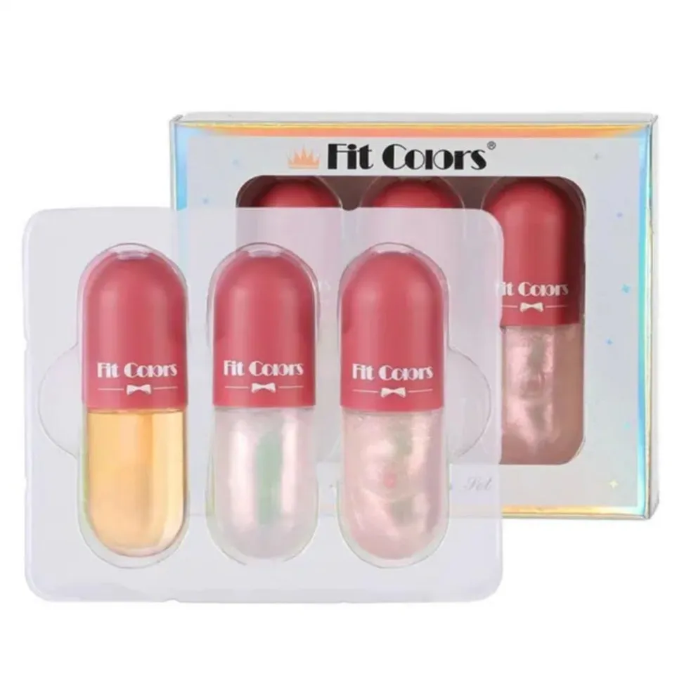 Crystal Jelly Lip Gloss Capsule Lip Plumper Oil Shiny Clear Lip Oil Moisturizing Women Lip Gloss Balm Makeup Lip Tint Cosmetics