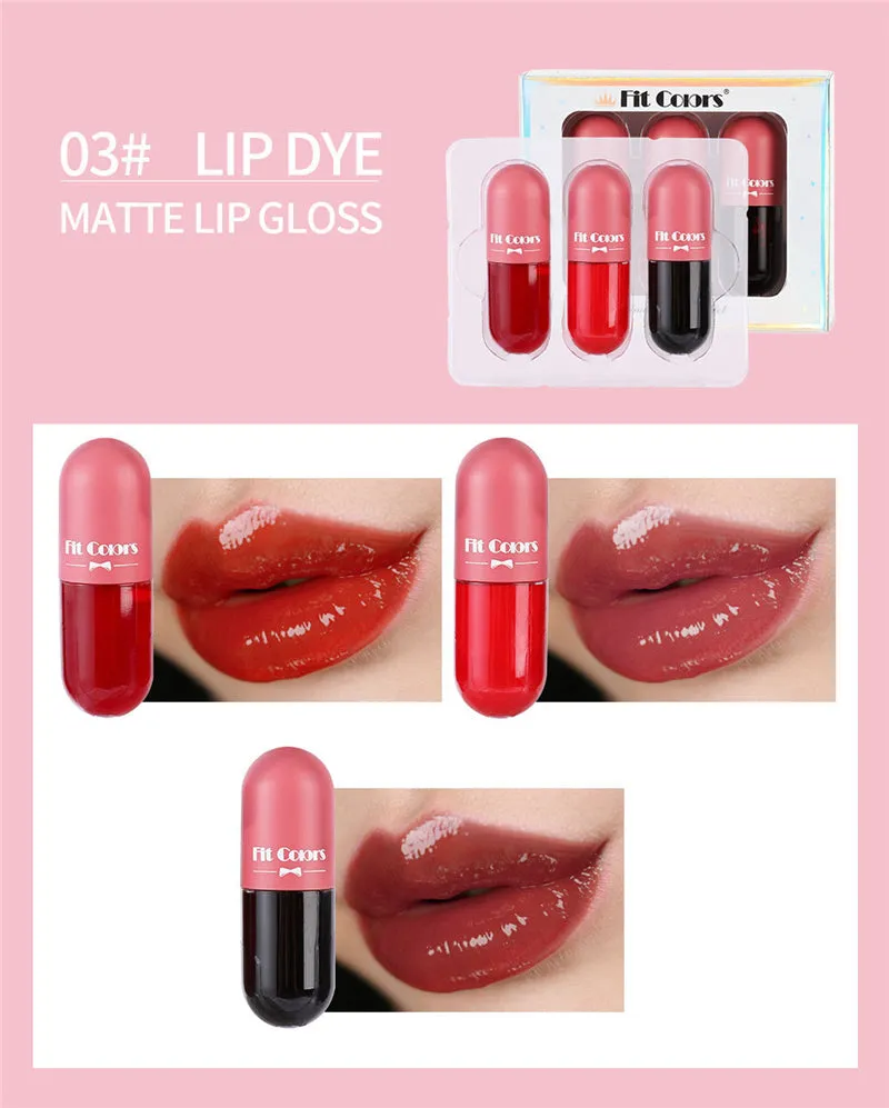 Crystal Jelly Lip Gloss Capsule Lip Plumper Oil Shiny Clear Lip Oil Moisturizing Women Lip Gloss Balm Makeup Lip Tint Cosmetics