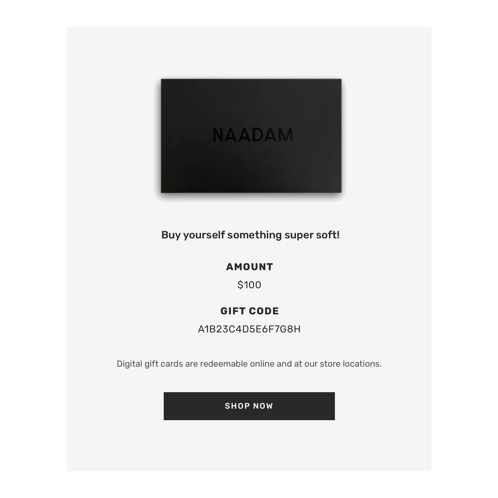 Digital Gift Card