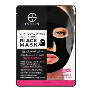 Estelin Charcoal White Hydrating Black Mask Acne Moisturizing Skin