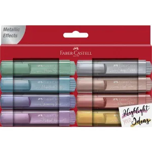 Faber-Castell - Highlighters Metallic Colours - Wallet of 8