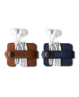 Flake Cable Wrap (Blue & Brown) - Set of 2