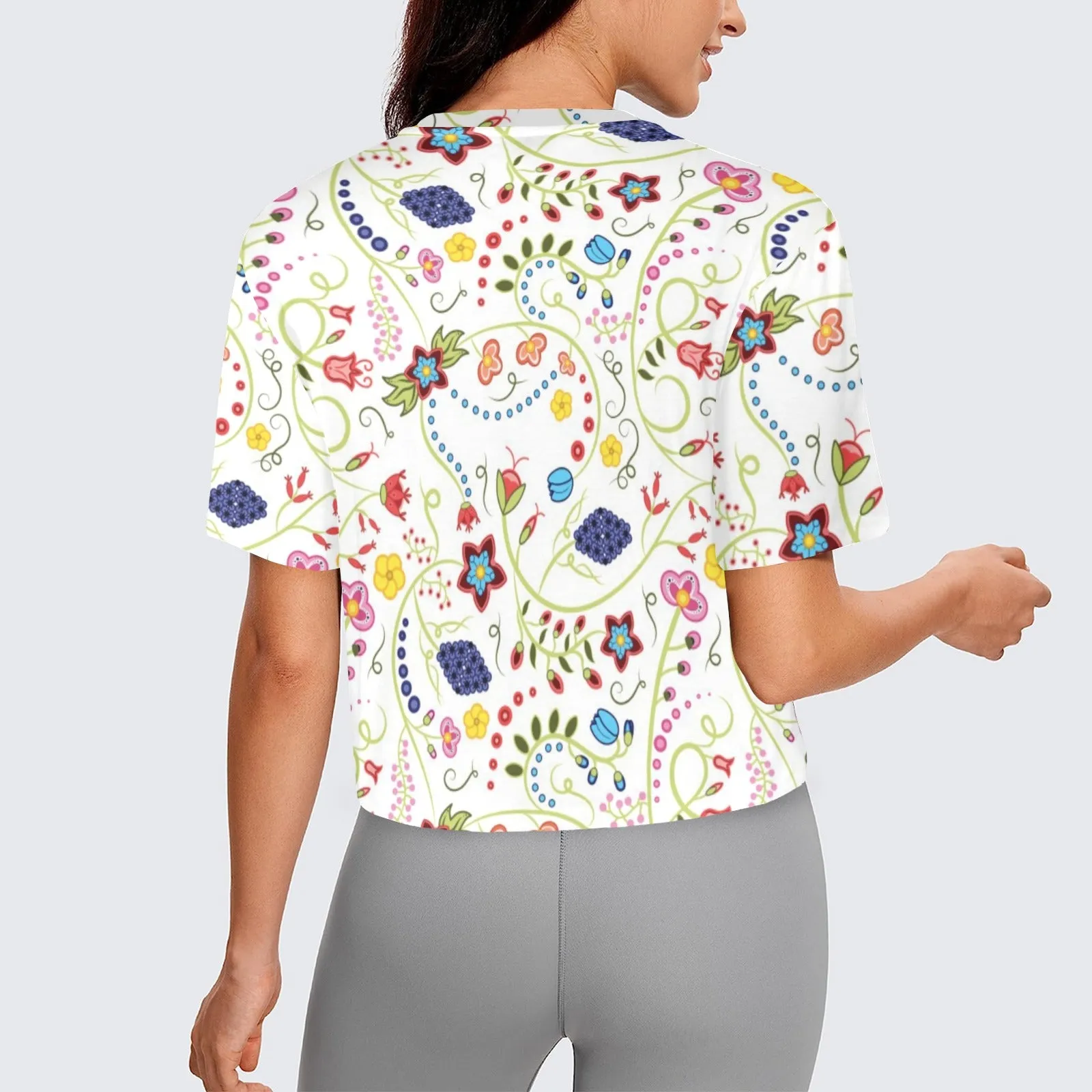 Fresh Fleur Women's Cropped T-shirt