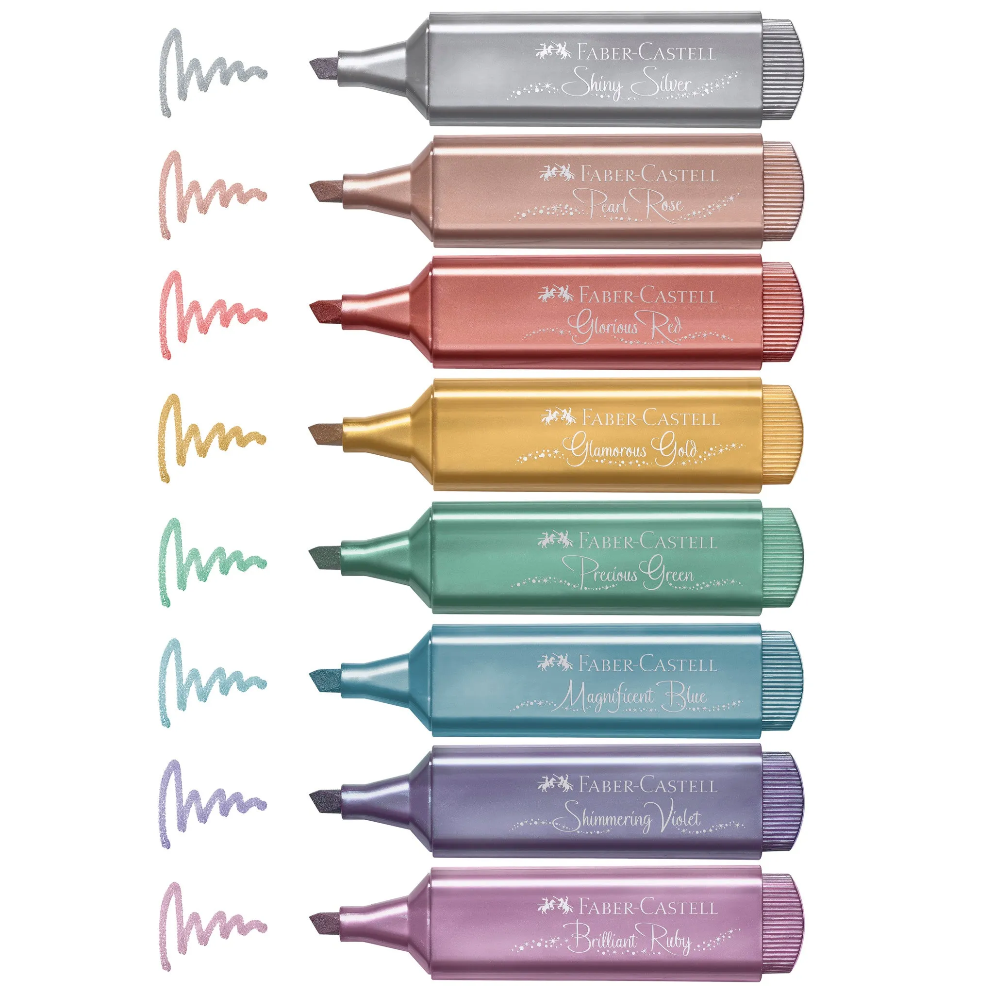 Highlighters, Metallic Colors - Box of 8 - #254678