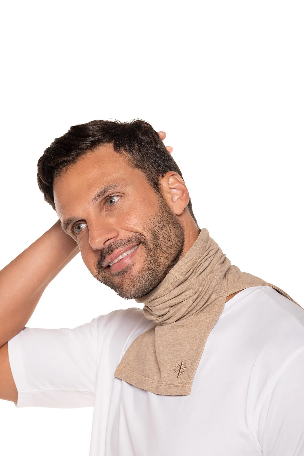 Key West Sun Neck Gaiter | Dark Taupe Heather