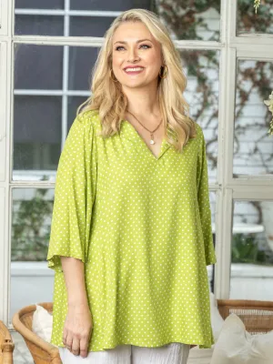 Lime Spot Top