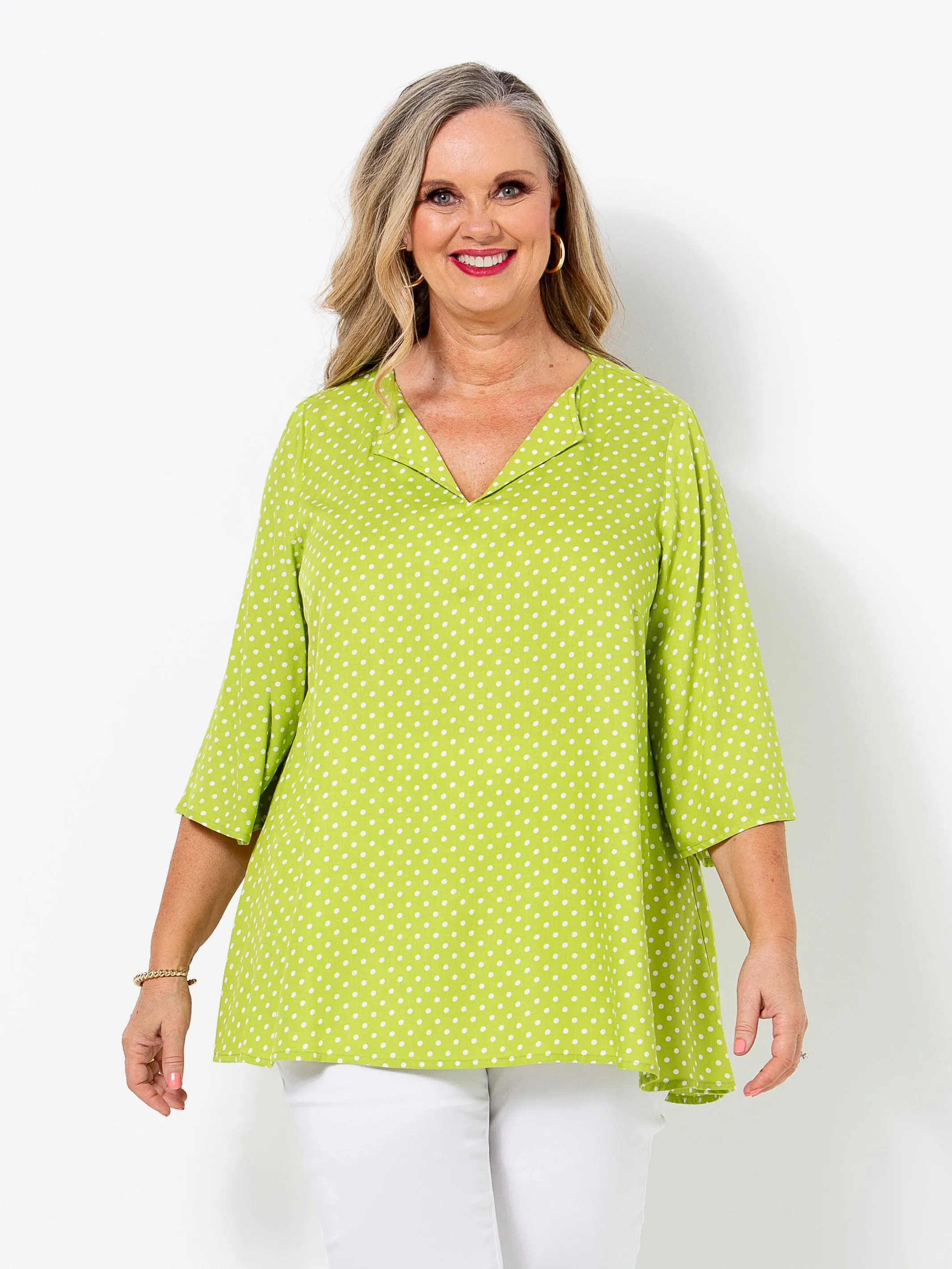 Lime Spot Top