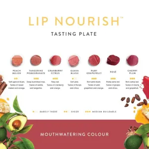 Luk Beautifiood - Lip Nourish Tasting Plate - Mouthwatering Colour (7 shades)