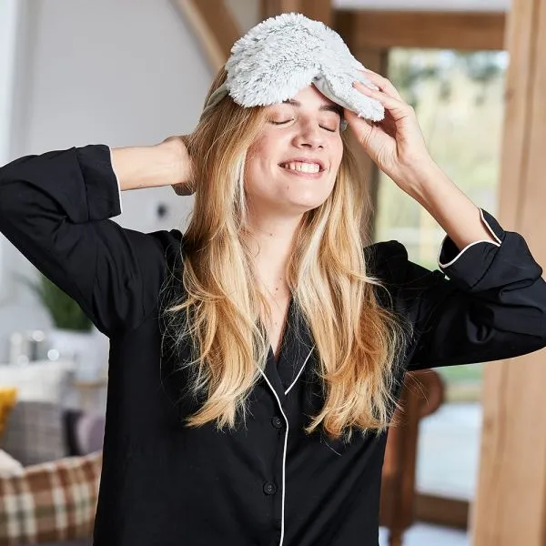 Luxury Heatable Marshmallow Grey Eye Mask