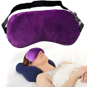 Microwavable Eye Mask Eye Pillow, Dry Eye Heat Therapy, Purple