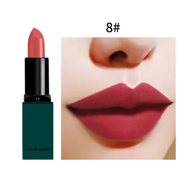 New Fashion Matte Lips Make Up 10 Color Brand Pigment Long Lasting Red Nude Velvet Waterproof 2017 New Matte Lipsticks Coametics