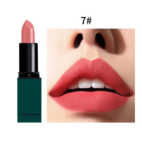 New Fashion Matte Lips Make Up 10 Color Brand Pigment Long Lasting Red Nude Velvet Waterproof 2017 New Matte Lipsticks Coametics