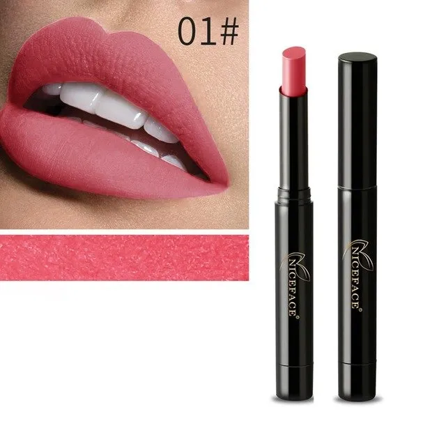 NICEFACE 16 Color Lipstick Pencil Cosmetics Matte Lips Pigment Nude Lip Stick Long Lasting Velvet Lipsticks Pen Makeup #268637