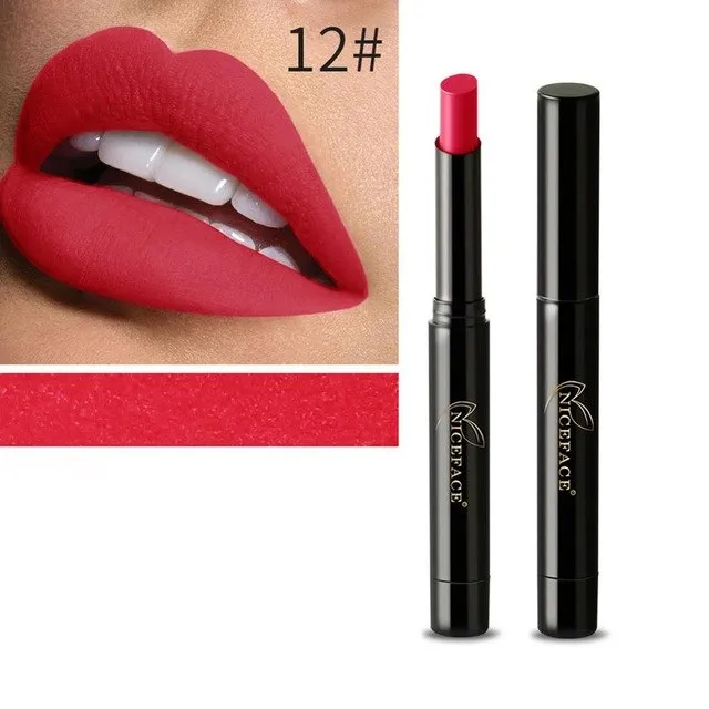 NICEFACE 16 Color Lipstick Pencil Cosmetics Matte Lips Pigment Nude Lip Stick Long Lasting Velvet Lipsticks Pen Makeup #268637