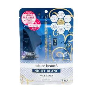 NMN Educe Beaute Premium Care Night Blanc Face Mask  (7 Sheets)