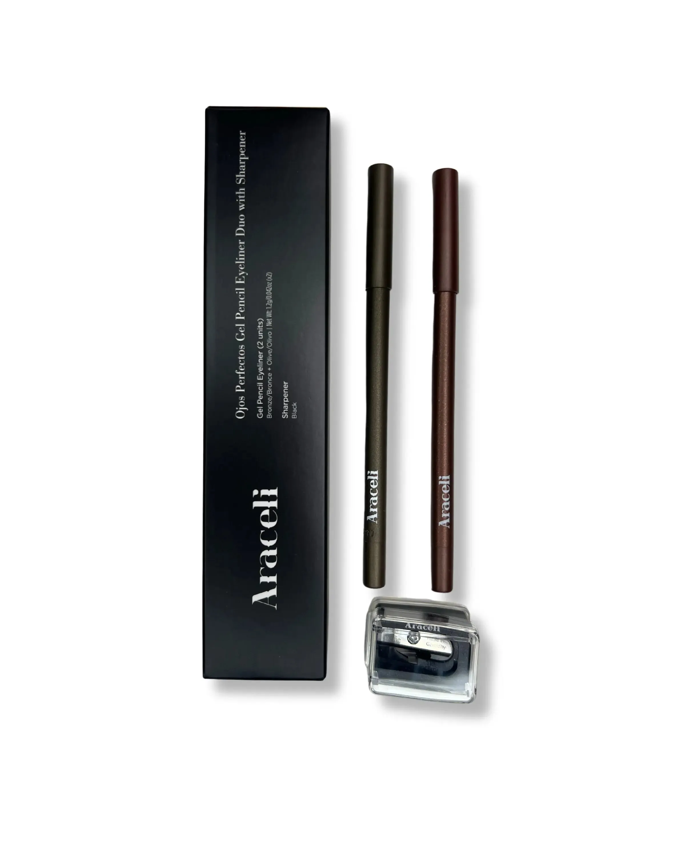 Ojos Perfectos Gel Pencil Eyeliner Duo With Sharpener