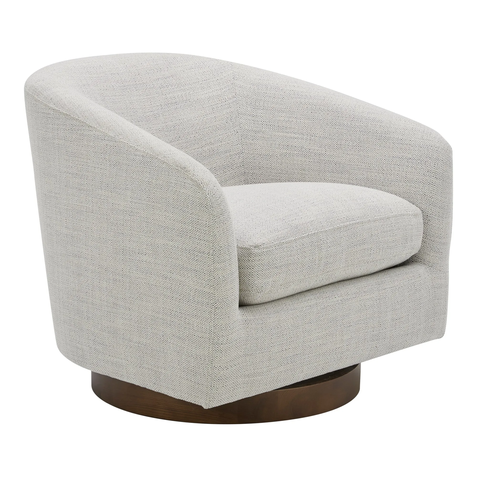 Oscy Swivel Chair Splashed White