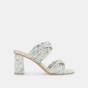 PILTON HEELS BLUE FLORAL STELLA - re:vita