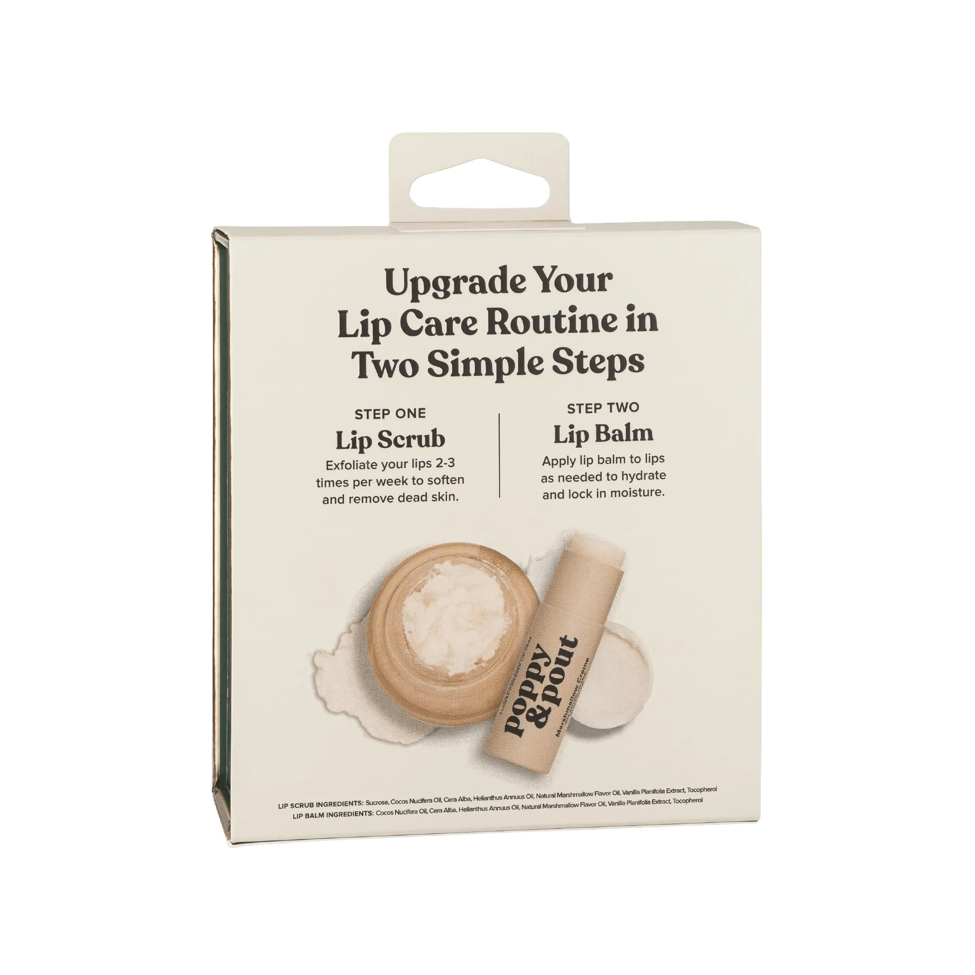 Poppy & Pout Lip Lip Care Duo Gift Set, Marshmallow Creme