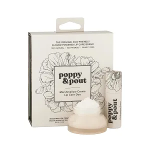 Poppy & Pout Lip Lip Care Duo Gift Set, Marshmallow Creme