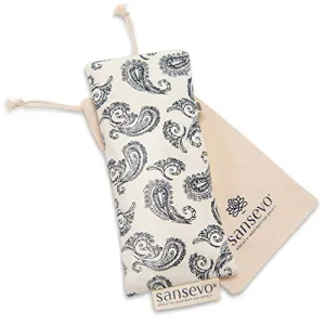 SANSEVO Lavender Eye Pillow  Natural Paisley