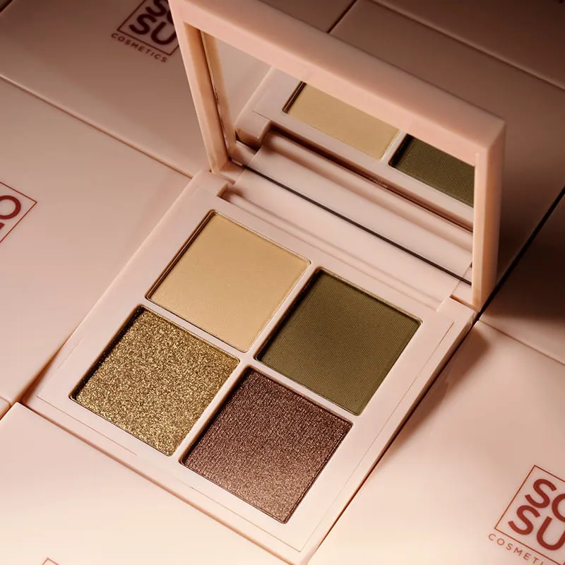 SOSU Cosmetics Muted Green Eyeshadow Quad Discontinued