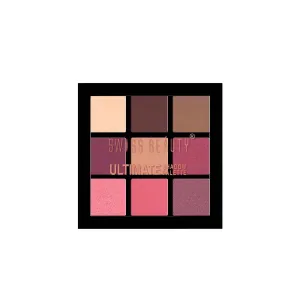 Swiss Beauty Ultimate 9 Pigmented Colors Eyeshadow Palette Long Wearing And Easily Blendable Eye Makeup Palette Matte, Shimmery And Metallic Finish - Multicolor-01, 6G