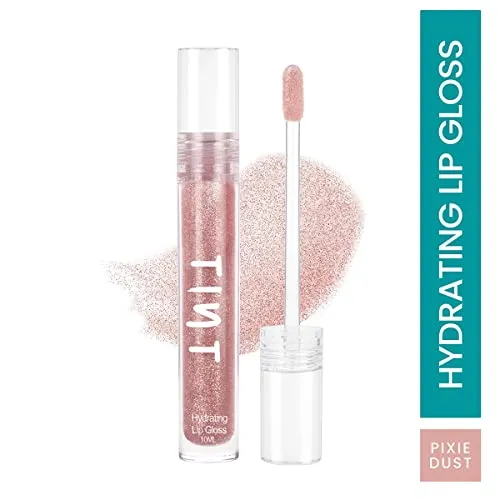 Tint Cosmetics 10ml Rose Gold Lipgloss, Non Sticky, Hydrating, Light Weight, Long Lasting, High Shine & Soft Natural Liquid Lip Gloss For Girls & Women (Pixie Dust)