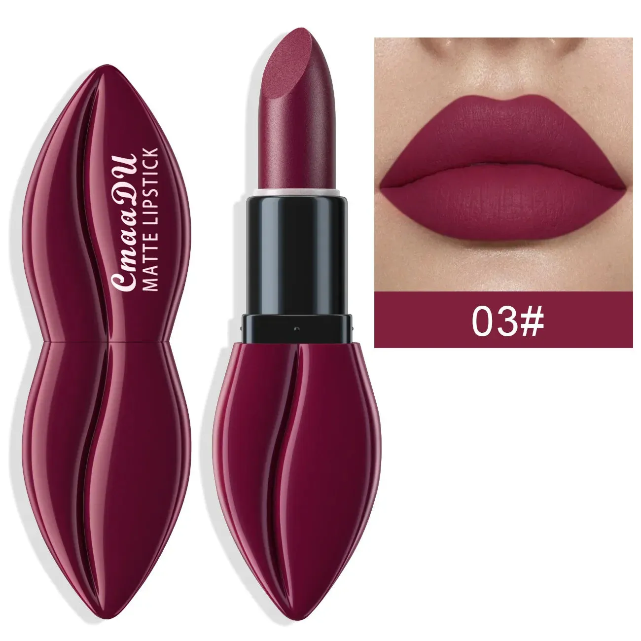 Toleet-Christmas/Thanksgiving Gift Winter Makeup Ideas 10 Colors Waterproof Big Mouth Nude Matte Lipsticks Long Lasting Lip Stick Not Fading Sexy Red Velvet Lipsticks Makeup Cosmetic