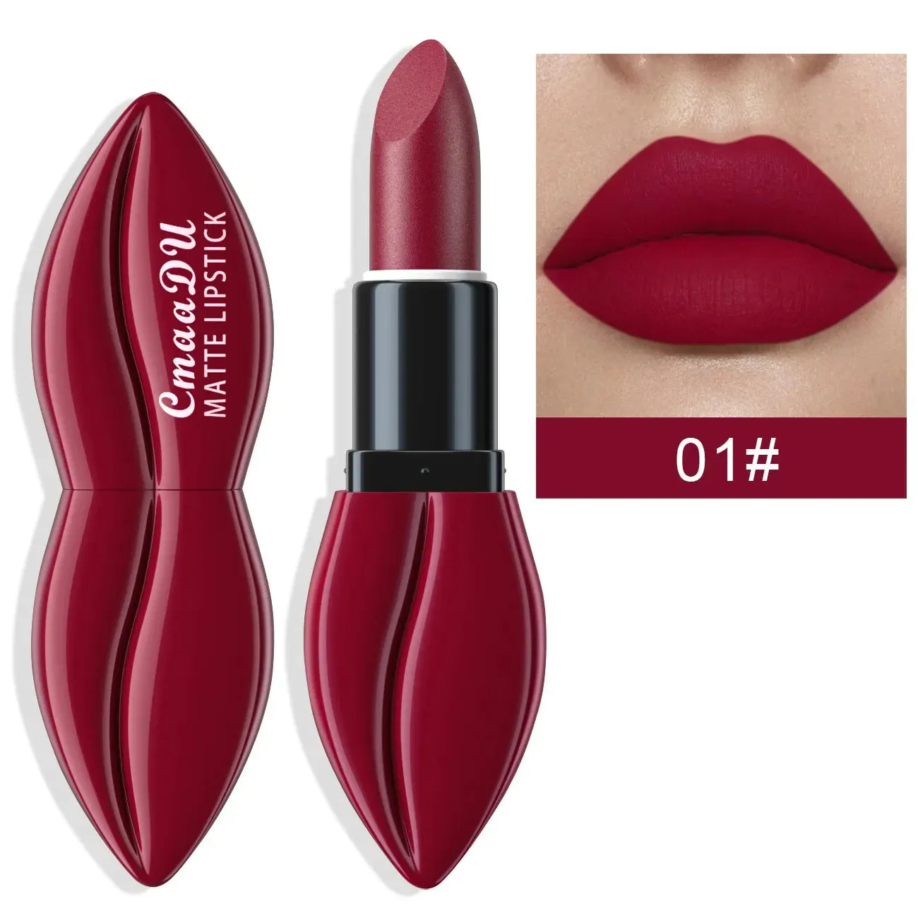 Toleet-Christmas/Thanksgiving Gift Winter Makeup Ideas 10 Colors Waterproof Big Mouth Nude Matte Lipsticks Long Lasting Lip Stick Not Fading Sexy Red Velvet Lipsticks Makeup Cosmetic