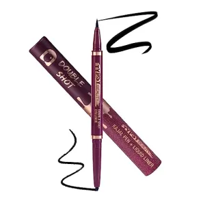 Typsy Beauty Double Shot Kajal   Eyeliner Pen I 100% Opaque | | 48hr Wear | Intense Black I Double-Sided I Dual Liner I Fine Precision Tip I Waterproof & Smudge Proof I 0.65g