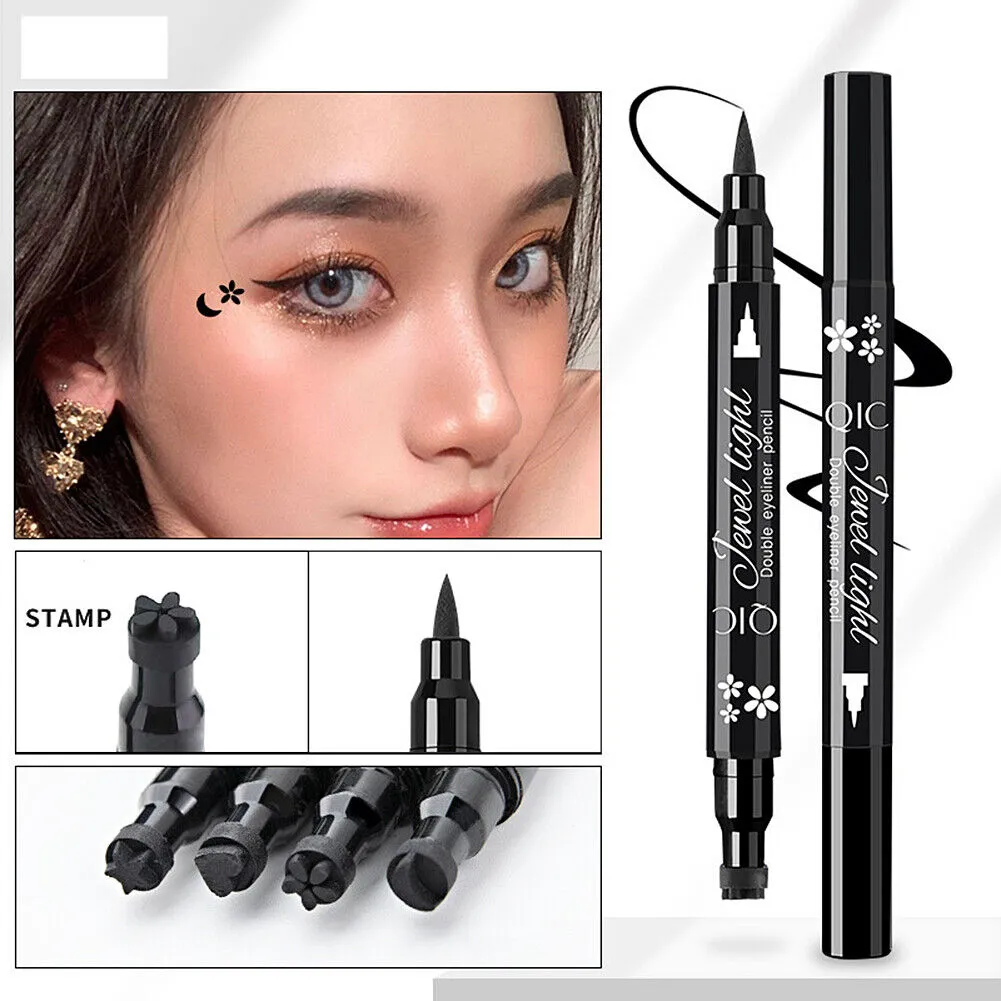 US Winged Eyeliner Stamp Waterproof Long Lasting Liquid Eye Pen Makeup Tool Kit