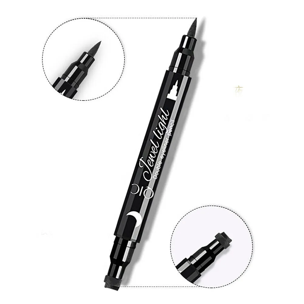 US Winged Eyeliner Stamp Waterproof Long Lasting Liquid Eye Pen Makeup Tool Kit