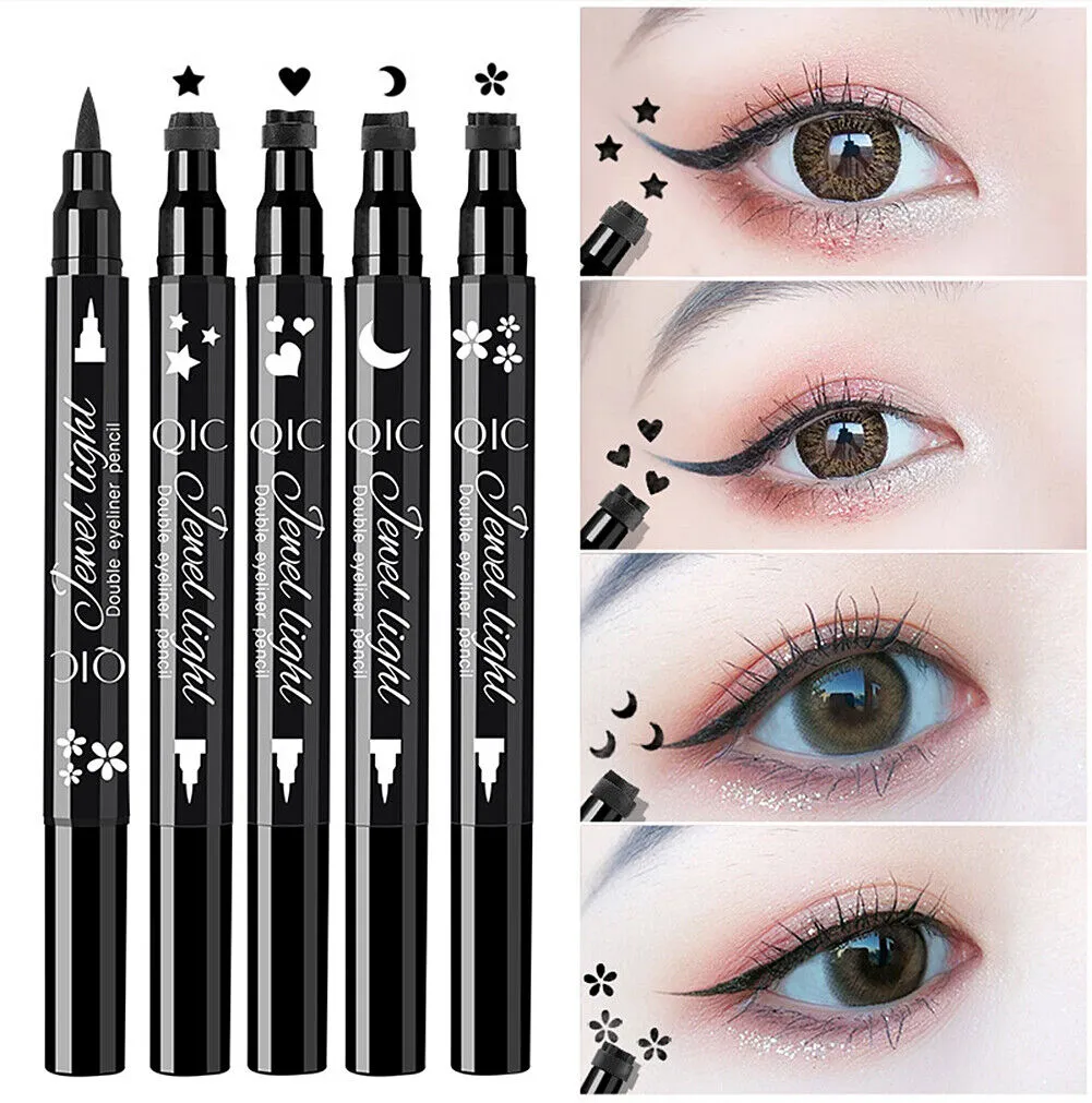 US Winged Eyeliner Stamp Waterproof Long Lasting Liquid Eye Pen Makeup Tool Kit