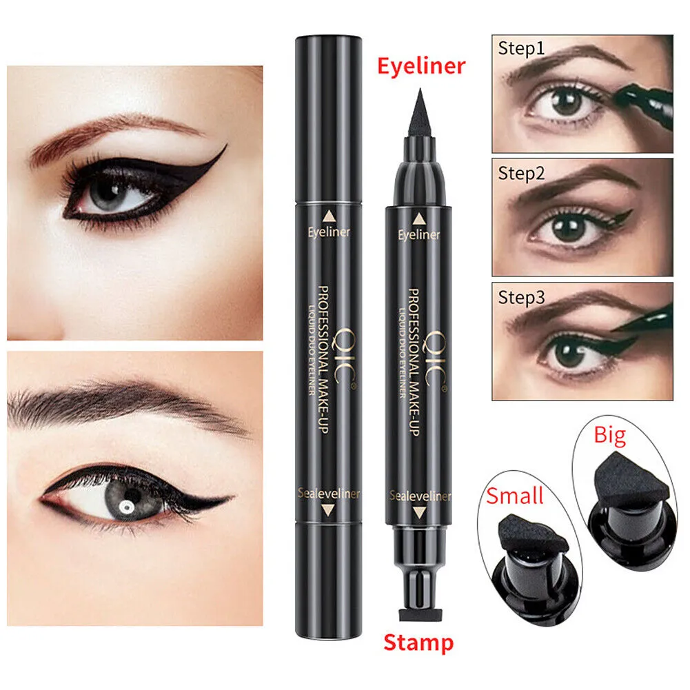 US Winged Eyeliner Stamp Waterproof Long Lasting Liquid Eye Pen Makeup Tool Kit