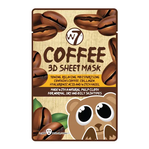 W7 Coffee 3D Sheet Face Mask